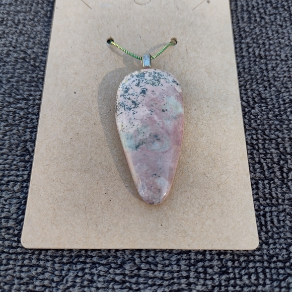 Pink Rhodonite Pendant - Picture 2 of 8